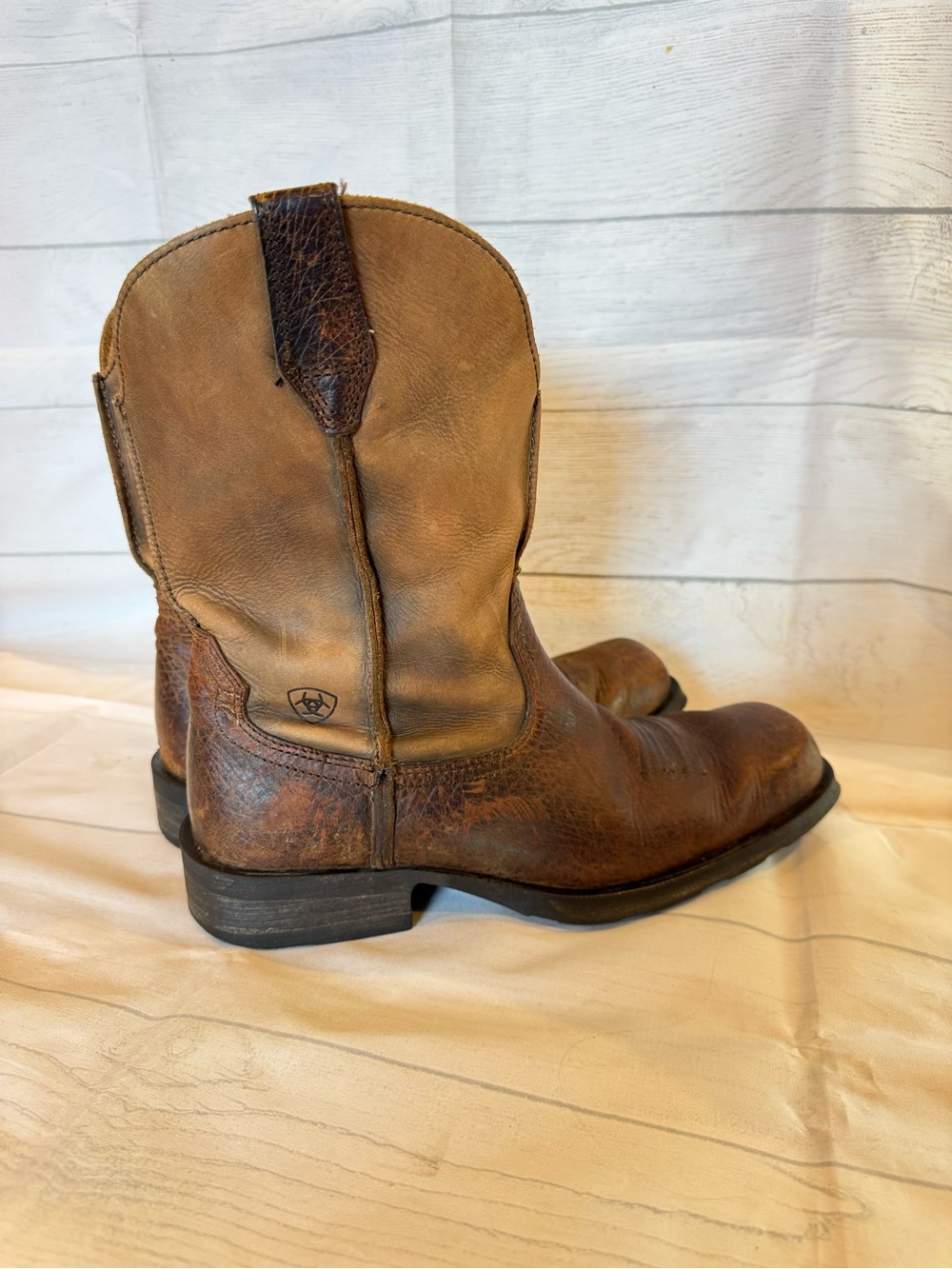 Ariat Rambler Boots Mens 10.5D Earth Brown Square Toe Western Cowboy 10002317